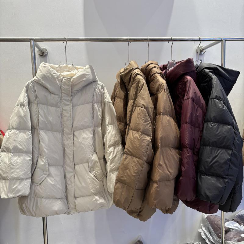 Winter new fashion hooded loose European station large size white duck down jacket women's warm jacket tide
