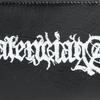 Balenciaga Diy Metal Art Print Large Lambskin Wallet Men Wallet Black White 6405352AAW31090
