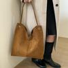 Retro Suede Women's Shoulder Bag 2025 - Large Capacity Tote for Casual and Mother-Child Use