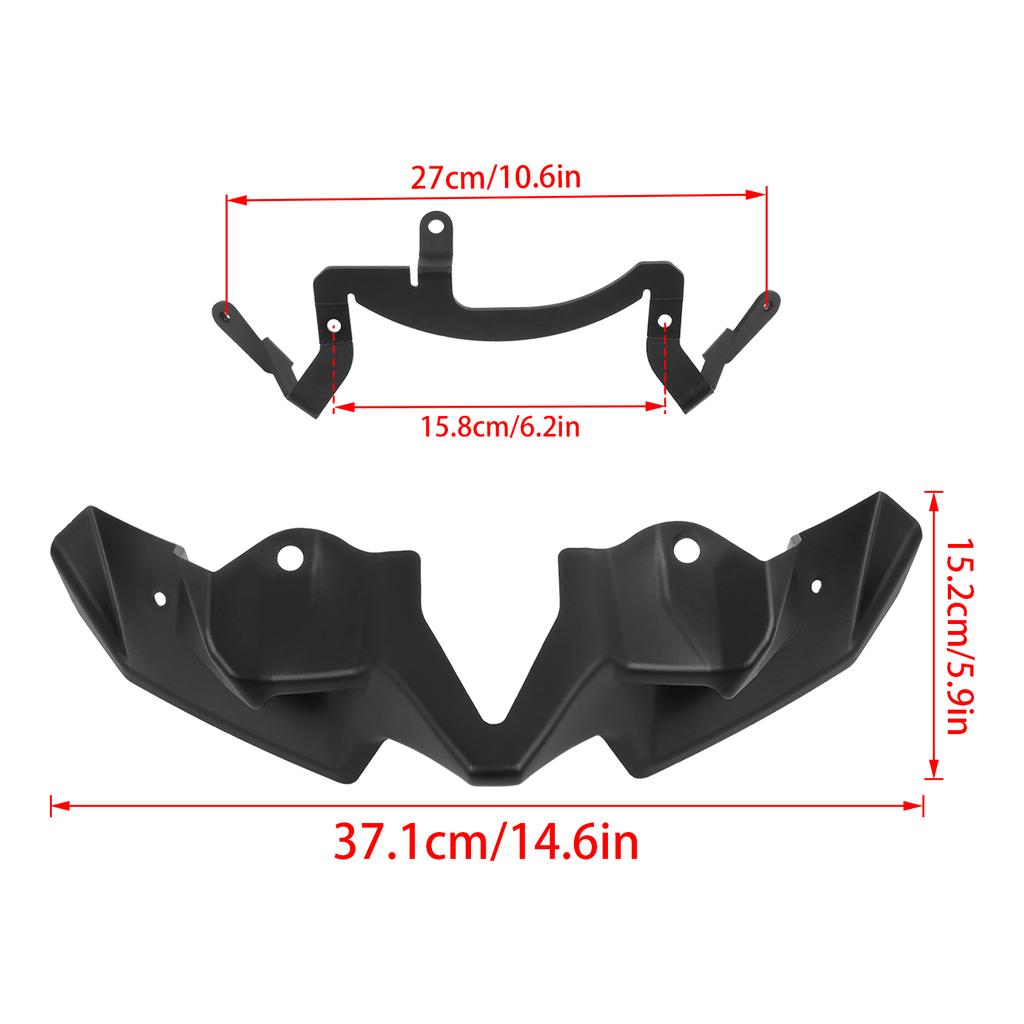 Комплект переднего спойлера Beak Nose Cone для Kawasaki Z900 Z 900 20-UP Sport Downforce Naked Forntal Spoilers Aerodynamic Wing Deflector