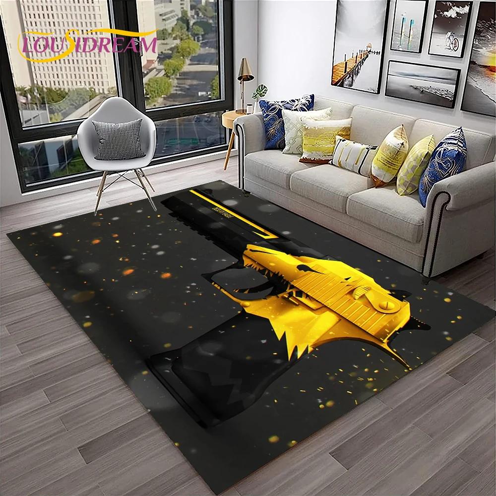 Пистолет-нож Пистолет-патрон USP, AK, M4, AWP, ковер для винтовки, коврик для дома, гостиной, спальни, дивана, коврик для двери, декор, детский нескользящий напольный коврик