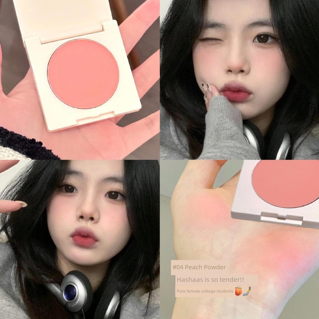 Monochrome Blush Women's Highlight Contour Compact 2025 New Arrival Nature Nude Makeup Brightening Peach Matte Expansion Sun Red Rouge