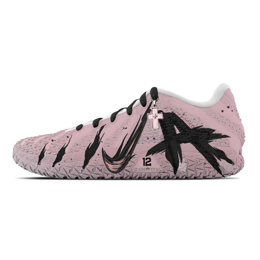 Nike Ja Morant 3 Shadow Of The Wind, Heart Box Abrasion Resistant Low top Basketball Shoes Unisex Black Pink HF2794-100(Team773--)