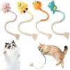 Кошачья веревка-когтеточка, хлопковая веревка, устойчивая к укусам, жевательная игрушка, лапа, коготь, защитная мебель, царапающая игрушка, головоломка для кошек, милая форма