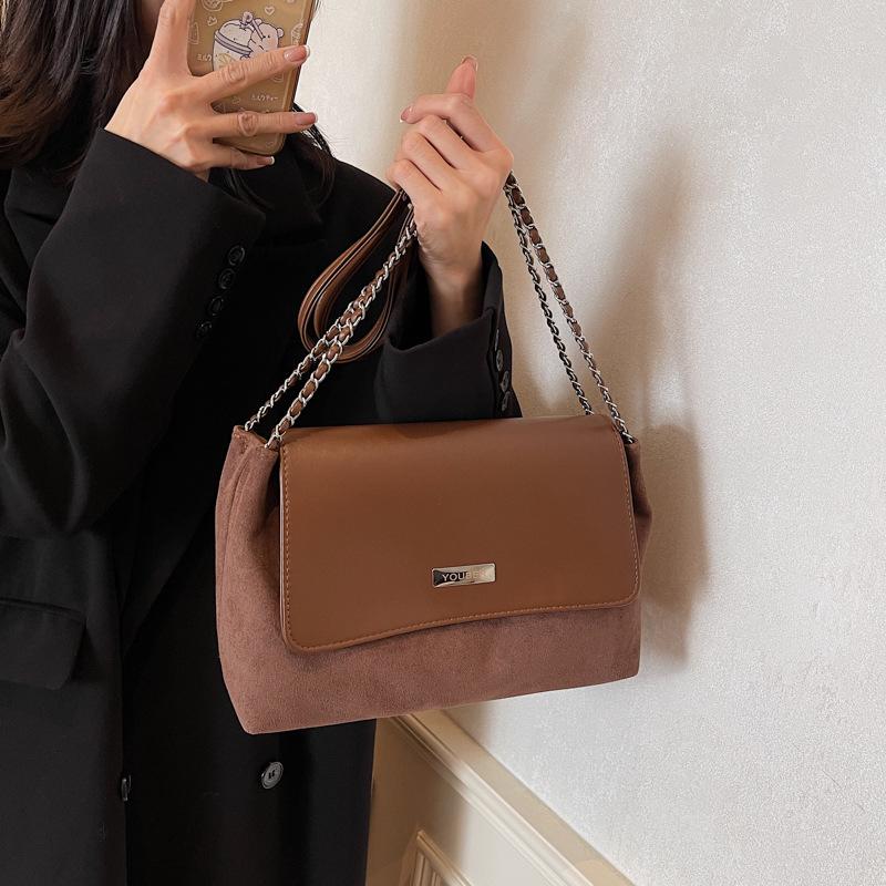 Retro Fashion Commuter Chain Underarm Bag Women's New Autumn and Summer Simple Large-capacity Shoulder Bag Messenger Bag