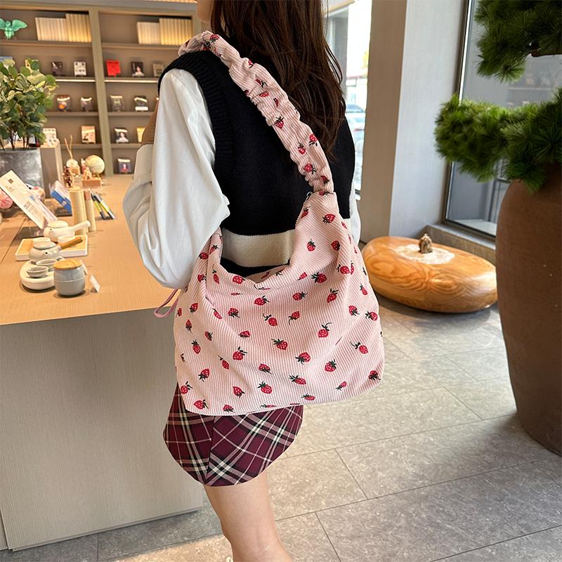 Модная женская сумка через плечо большой емкости из хлопка, повседневная, простая и универсальная