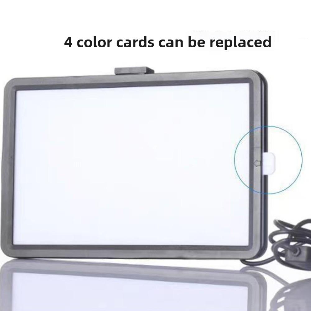 With Tripod LED Photography Video Light 4 Color Cards Photography LED Light  Toning