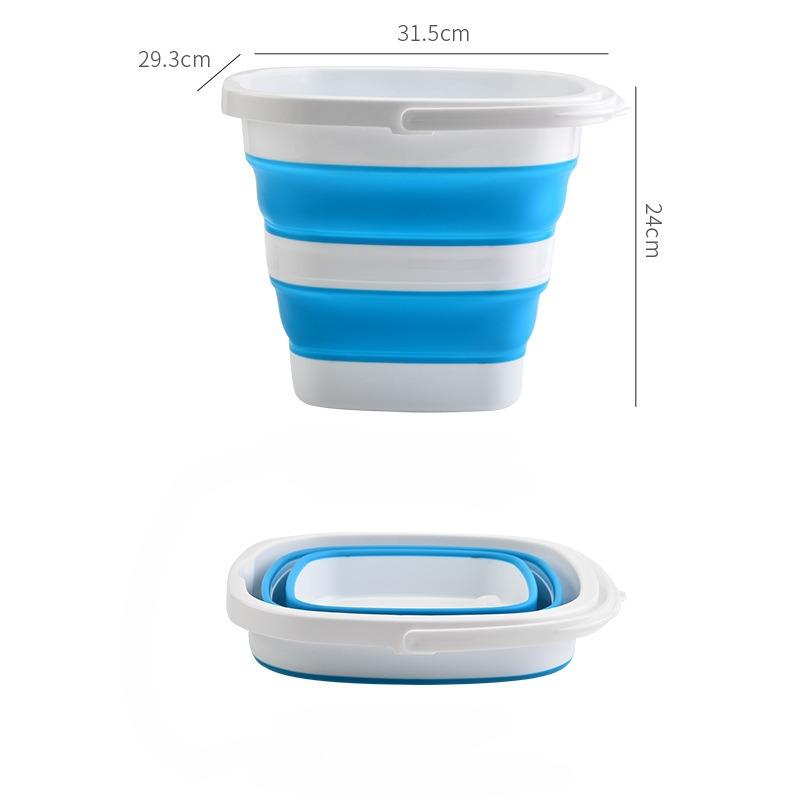 Outdoor Foldable Bucket Portable Plastic Bucket Collapsible Camping Fishing Buckets Car Wash Bucket Household Items