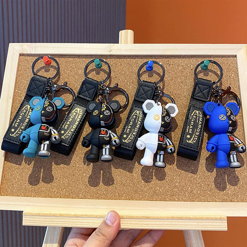 Moerstar Робот Медведь Брелок-подвеска Милый Брелок Робот Медведь 3D Держатель для ключей