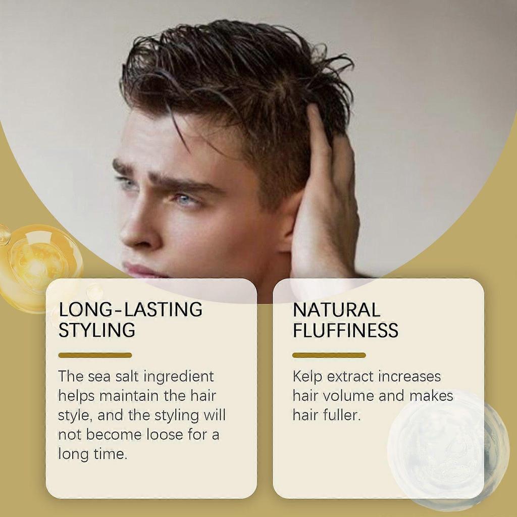 Limited time!!East Moon Men's Sea Salt Hair Styling Spray - Volumizing Long-Lasting Hold For A Natural Look
