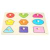 Funny Children Wooden Geometry Puzzle Kids Early Learning Educational Hand Grasp Toy