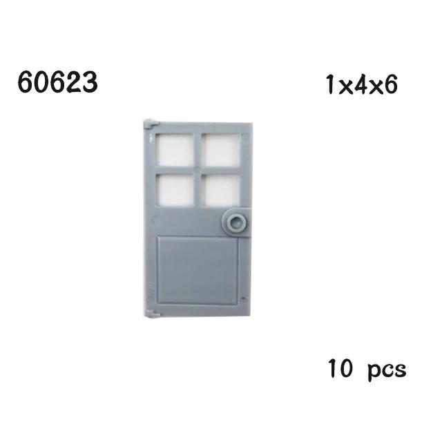 MOC Parts House Деталь 1x4x6 Рама двери Умные окна 10 шт. 60596 60616 60803 57894 60623 60621 92589