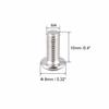 uxcell M4x10mm 304 Stainless Steel Hex Socket Head Machine Screws, Round Head Bolts, Pack of 20