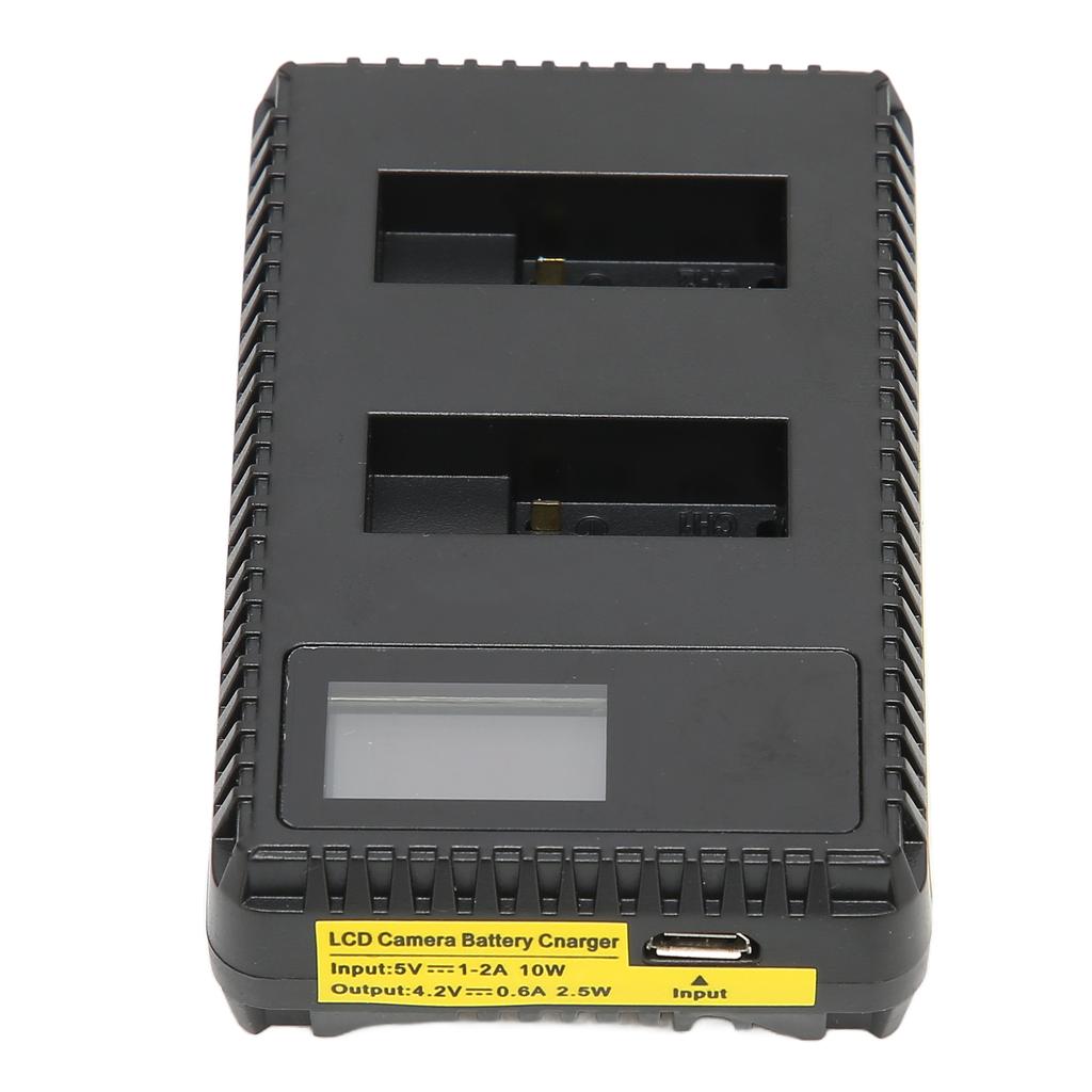 Camera Battery Charger Dual USB Chager with LCD Display for AHDBT‑501 Camera Battery