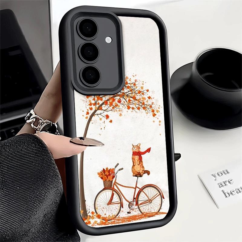 Phone Case for Samsung Galaxy A17 A16 A15 A14 A13 Pumpkin Happy Fall Autumn A56 A36 A26 A55 A35 A25 A54 A34 A24 A53 A33 A23 A07