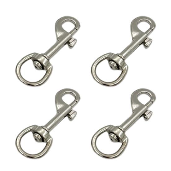 4 шт./компл., поворотный зажим для флага, сверхпрочный цинковый сплав, устойчивый к атмосферным воздействиям поводок для домашних животных, пряжка, флагшток, фал, веревка, карабин, аксессуары для флагштока