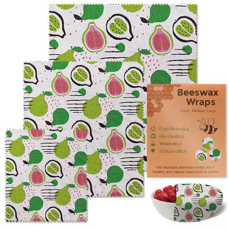 Reusable Beeswax Wrap Eco-Friendly Beeswax Wraps For Food Bread Sandwich Wrapper - Organic, Sustainable Zero Waste Food Storage