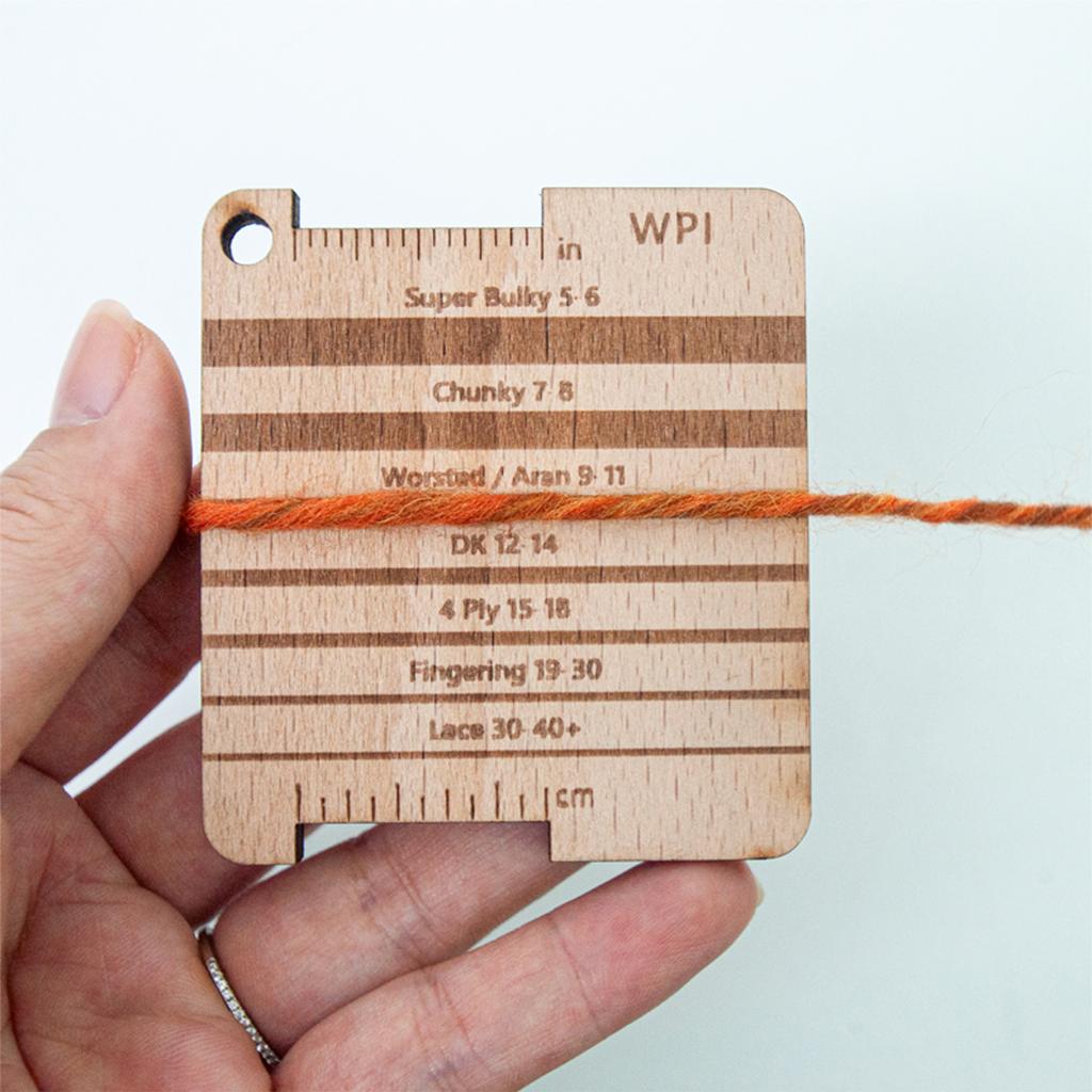 Деревянный измеритель плотности вязания, пряжи, кардеры для шерсти, инструмент для вязания, крючком, набор инструментов для измерения вязания