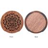 Ahvqevn Guitar Wooden Sound Hole Cover Block Feedback Buffer EQ Mahogany Wood for Acoustic Folk Guitar, Style 1