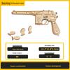 CSGO Деревянный складной нож-коготь и игрушечный пистолет с режимом стрельбы очередями, набор блоков-пазлов для самостоятельной сборки