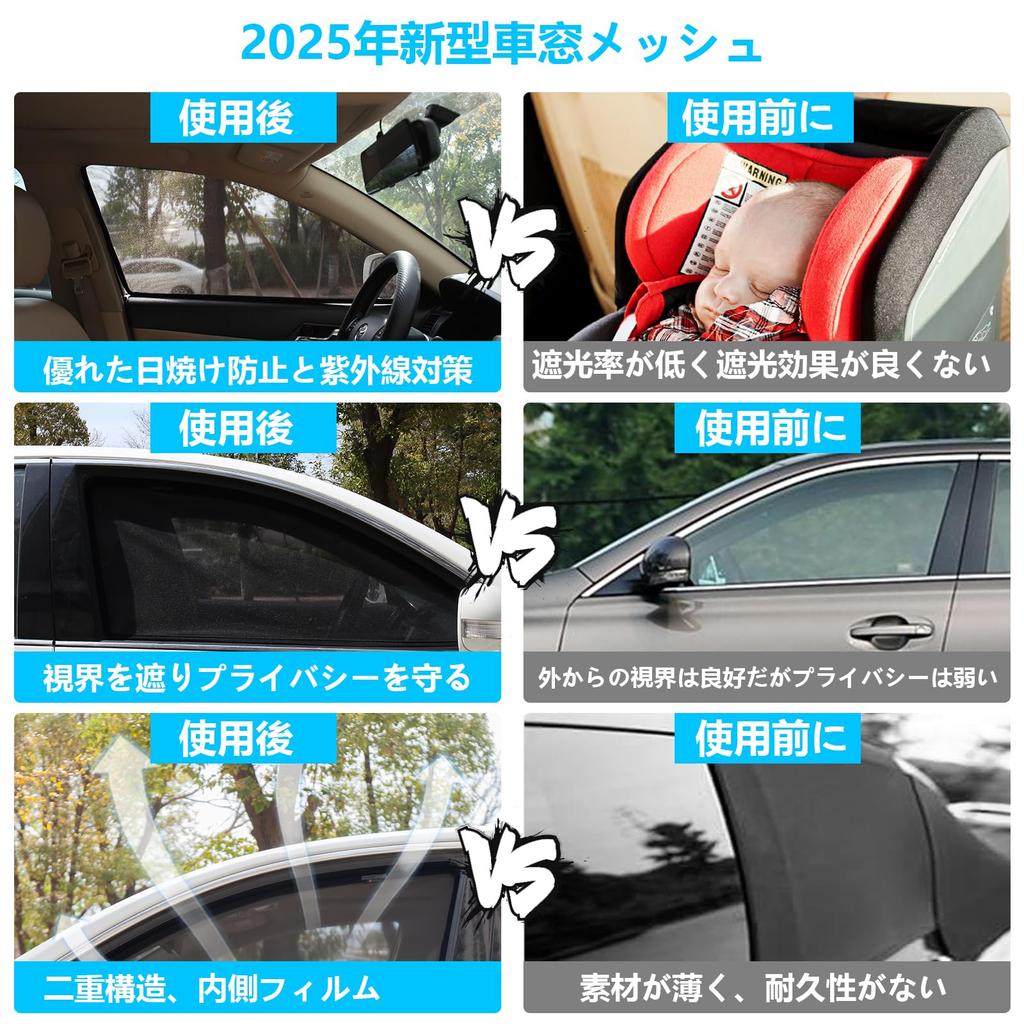 Совместимый с Toyota Rays RAIZE Сетчатая шторка Блэкаут Солнцезащитный экран для сна в машине Экран