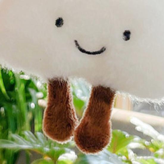 Hair Clips Fluffy Decoration Plush Cartoon Clouds Brooch Pin for Ornament