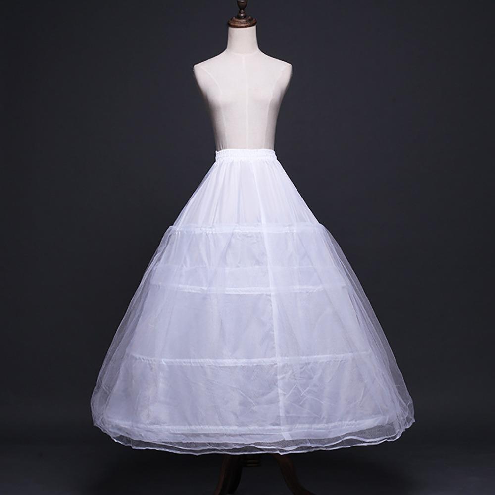 Юбка-кринолин с 4 обручами, длинная, новые аксессуары для платья с цветами