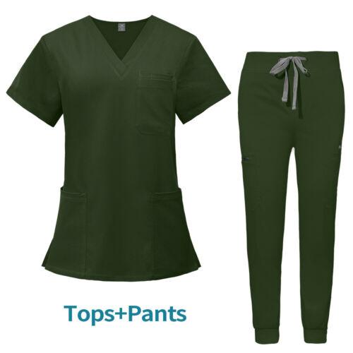 Multicolor Unisex Short Sleeved Pharmacy Nurse Uniform Hospital Doctor Workwear Oral Dental Surgery Uniforms Medical Scrubs Sets