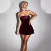 Winter Women's Fashionable Sexy Spicy Girl Backless One Neck Strapless Dress for Women Casual Dresses