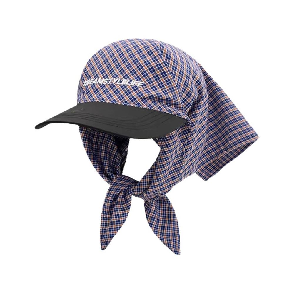 Korean Style Scarf Baseball Cap Y2k Strappy Bandana Hat Casual Letter Headscarf Hat Men