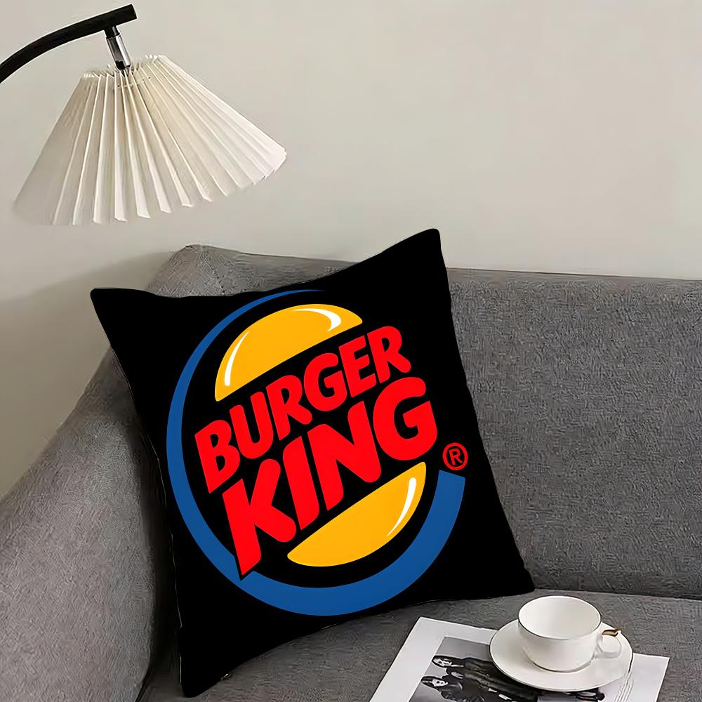 HHun BurgeRr King Brand Cushion Cover Pillowcase Ultra Soft Skin Friendly Fabric Cloud Like Comfort Concealed Zipper