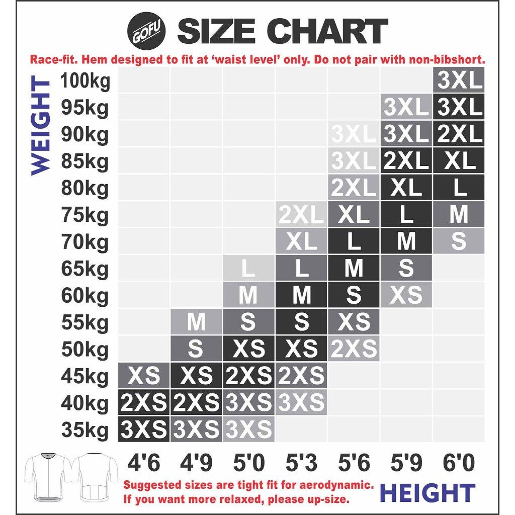 GOFU PODIUM CHASE Premium Cycling Jersey with Zippered Pockets Basic Build Powerband