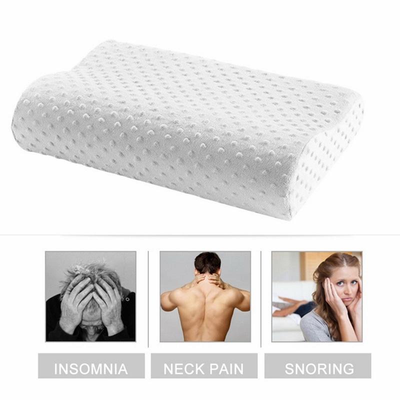 Memory Foam Pillow Orthopedic Pillow Bedding Neck Pillow Fiber Slow Rebound Pillows Massager for Cervical Health Care Pain Relief