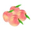 4 Pieces Foam Simulation Peach Portable Decorative Pointed 1:1 Display Household Artificial Vivid Peaches Model Decor