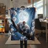 1PC Sleeping animals Print Flannel Blanket, High quality Comfortable for All Seasons, Home Decor, Warmth and Comfort