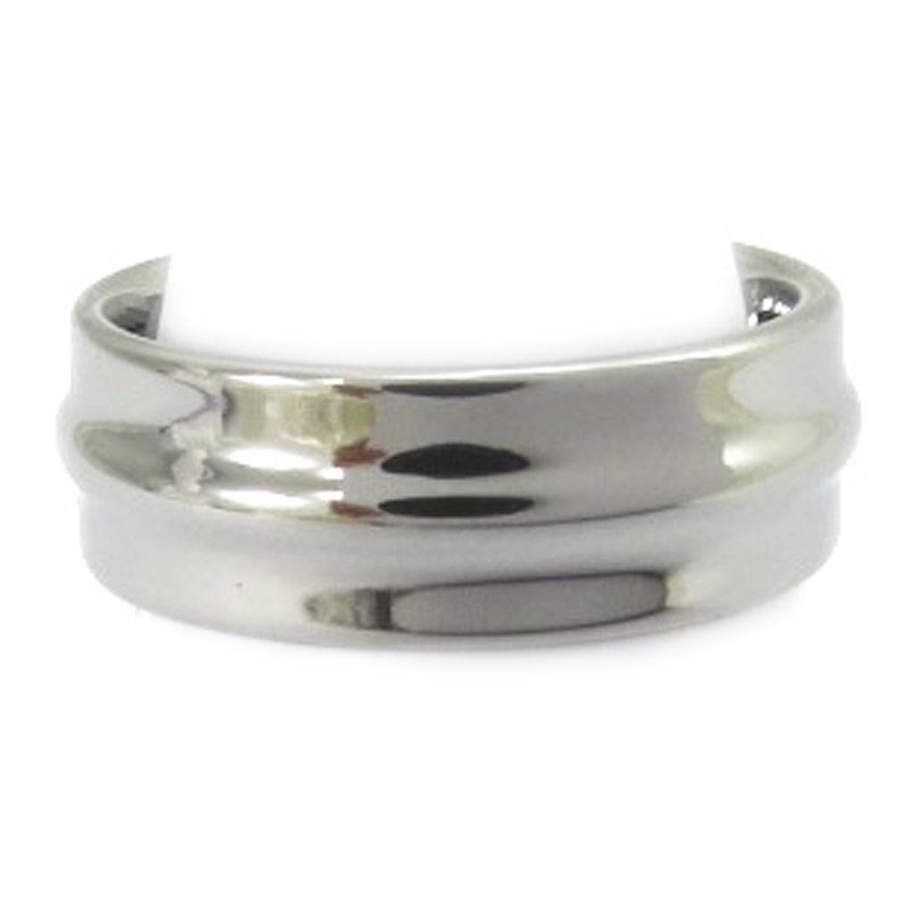 Металлическое серое кольцо из вольфрама 'High Tech'