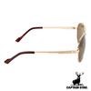 CAPTAIN STAG Металл с мужскими солнцезащитными очками, Оправа, Коричневый, Футляр, CS-003-2-EH-72