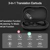 Переводчик языка Наушники AI Переводчик Наушники в режиме реального времени 144 языка Переводчик Наушники Bluetooth 5.4 Переводчик Устройство для iOS Android