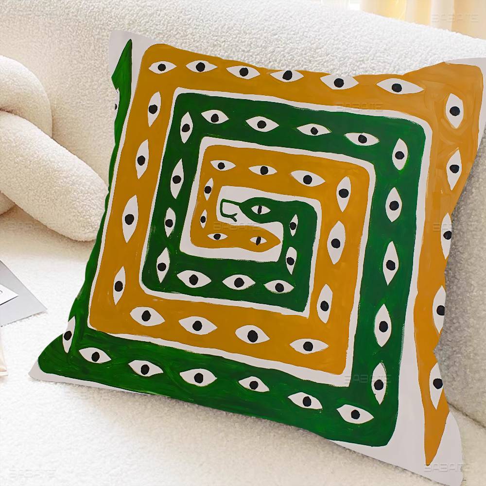 Ancient Egypt Tiger Leopard Cushion Cover Car Throw Pillow Case For Sofa Car Christmas Gift 40X40Cm 45X45Cm