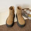 Fringe Flats Platform Women Ankle Boots Suede Shoes 2025 Trend Designer Casual Walking Chelsea Snow Boots Winter Mujer Botas