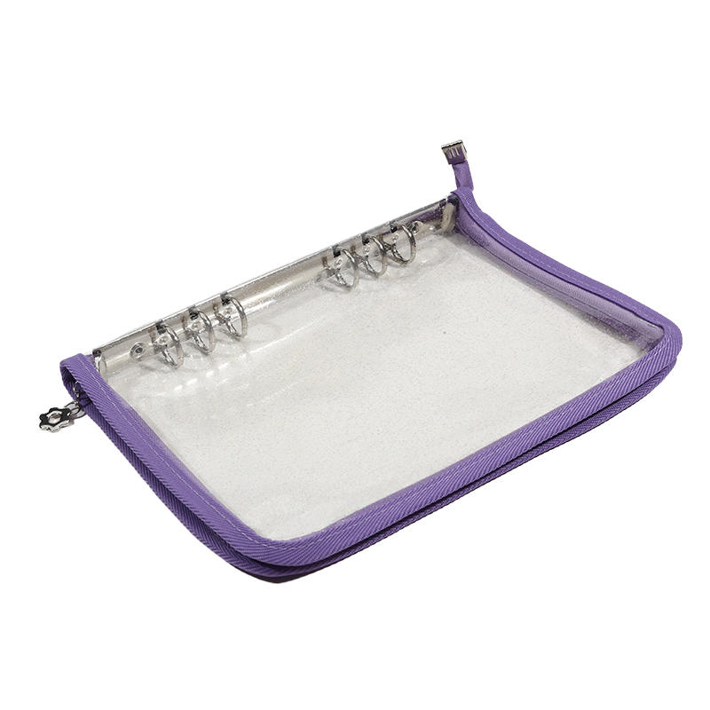 A5 6 Ring Binder Notebook with Zipper Pockets Photocard Holder Binder Sleeves Book Polaroid Small Card Photo Album Card Binder Pack