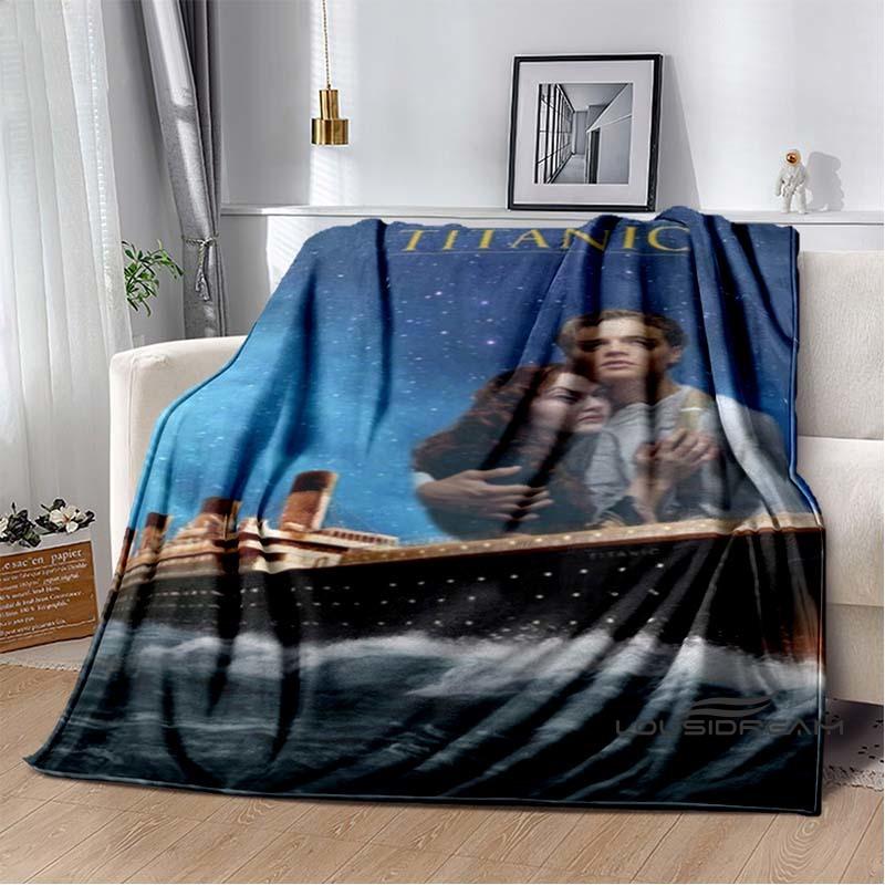 (Titanic) Flannel Blankets Are Suitable for Bedrooms, Living Rooms, Beds, Camping, Picnics, Offices, and Other Places.