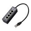 RJ45 Ethernet-сплиттер-кабель-адаптер, сетевой удлинитель с 1 по 4 порта, быстрая скорость для дома и офисов