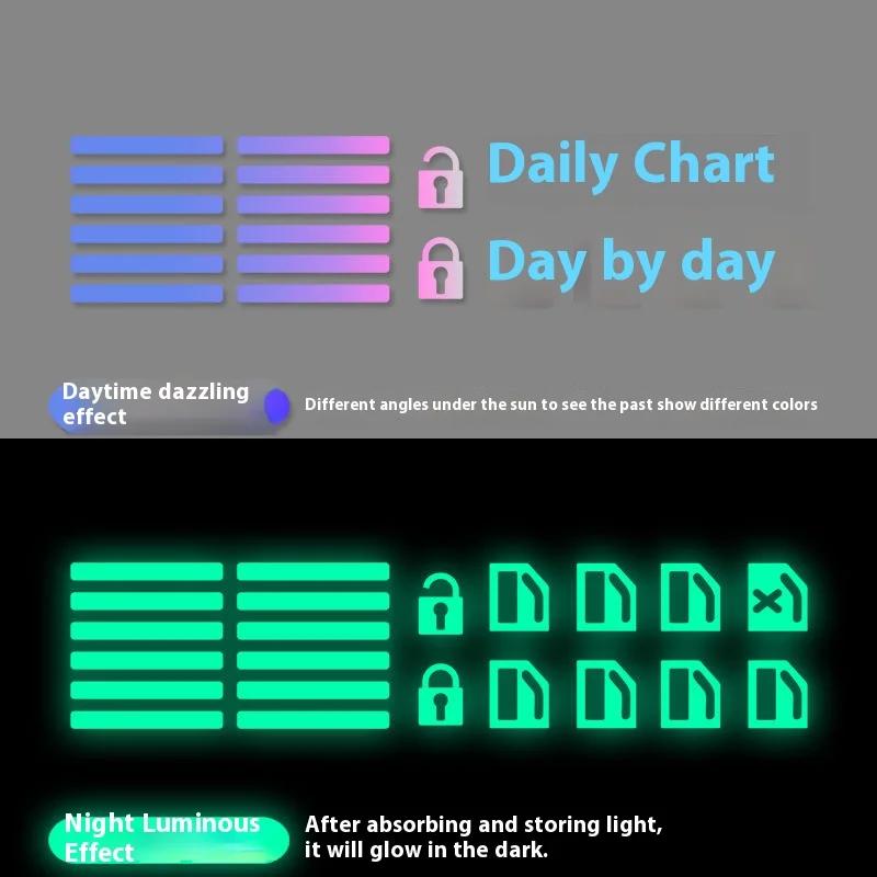 Car Interior Luminous Button Stickers Window Switch Glow