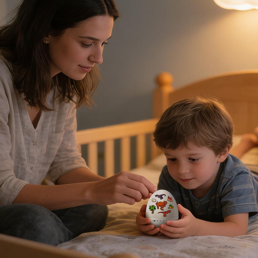 Ночник-проектор в виде яйца динозавра, вращающийся на 360° проектор неба, перезаряжаемый мультяшный светильник на тему динозавров.