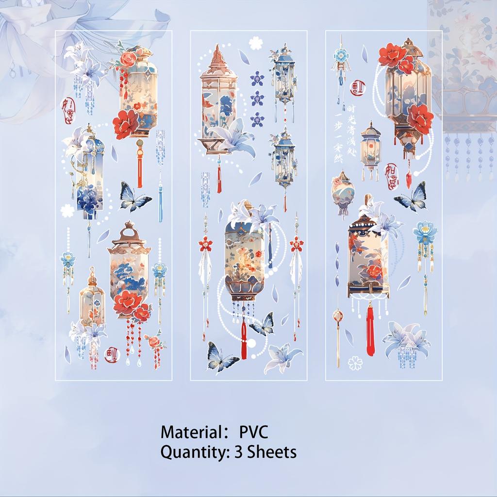 3 листа, садовый сюрприз, мечта, ПВХ, рельефные бронзовые наклейки для скрапбукинга, сделай сам, декоративный материал, коллаж, журнал