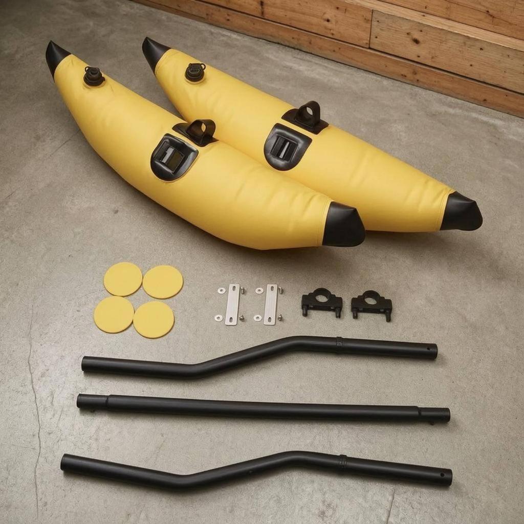 Inflatable Kayak Outrigger Kit PVC Mesh Material Stabilizer