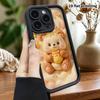 Чехол для телефона: 2D плоский дизайн, подходит для защитного чехла iPhone 18 17 16 15 14 13 Pro, медовый медведь, идеальный подарок на Рождество и Хэллоуин
