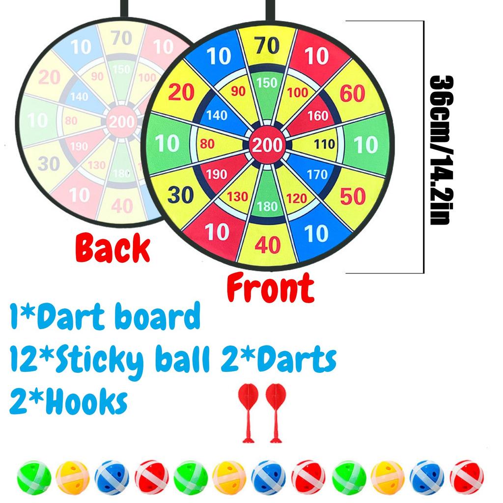 12 мячей для детей, липкий мяч, доски для дротиков, мяч-мишень, детские игрушки, набор для спорта в помещении, игра в мяч-присоску, семейная спортивная вечеринка