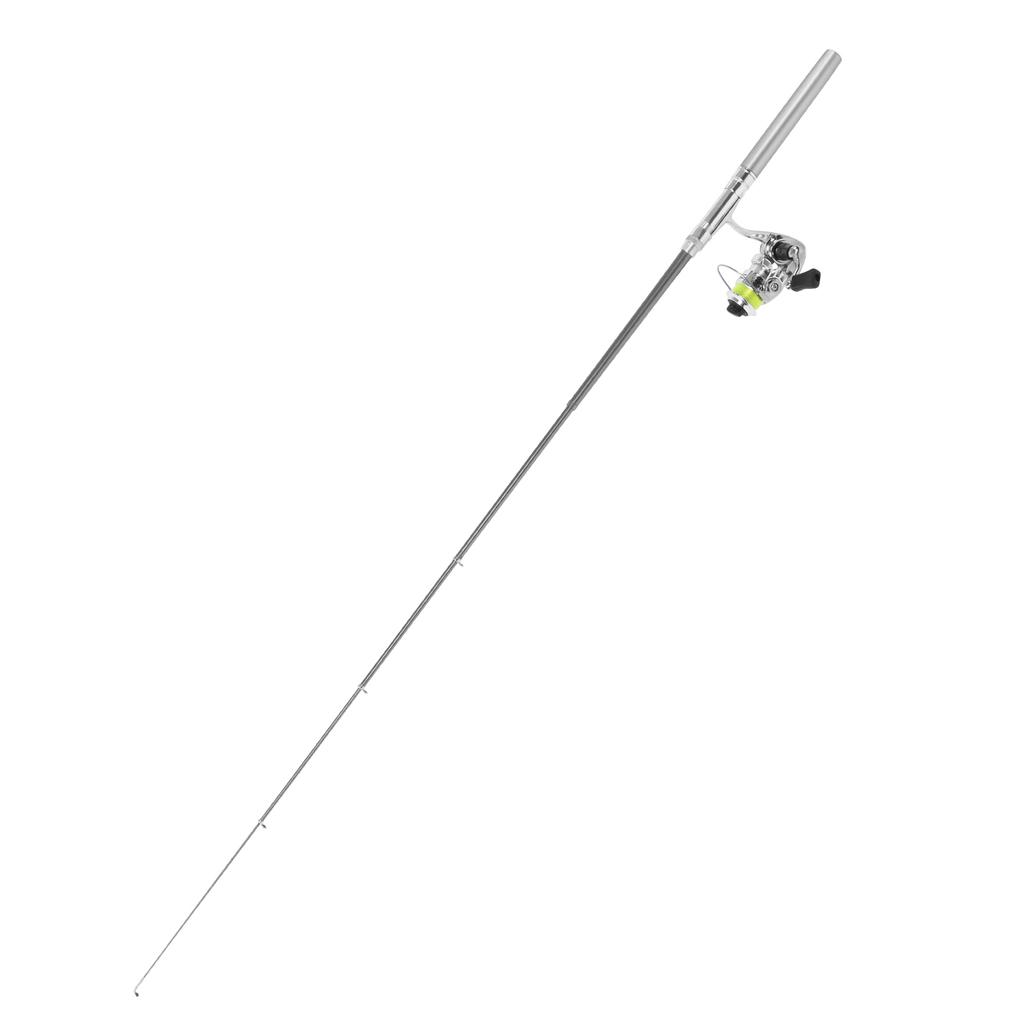 Portable Pen Shape Fishing Rod Pole Retractable Fishing Rod with Reel Wheel